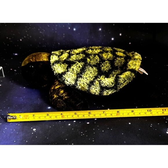 Aurora Realistic Green Turtle Sea Ocean 12" Plush Stuffed Tortoise Reptile Toy - Picture 8 of 8